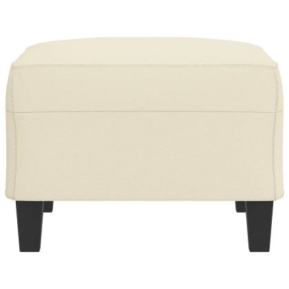 Табуретка, кремава, 70x55x41 см, изкуствена кожа