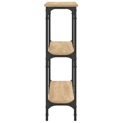 Конзолна маса, дъб сонома, 100x22,5x75 см, инженерно дърво