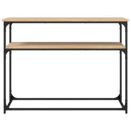 Конзолна маса, дъб сонома, 100x35,5x75 см, инженерно дърво