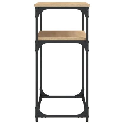 Конзолна маса, дъб сонома, 100x35,5x75 см, инженерно дърво