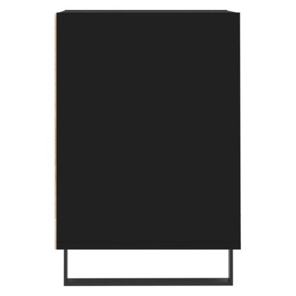 ТB шкаф, черен, 100x35x55 см, инженерно дърво