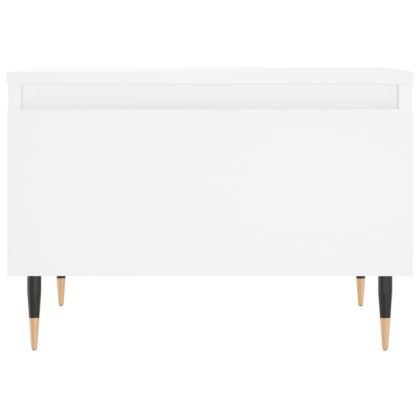 Кафе маса, бяла, 50x46x35 см, инженерно дърво