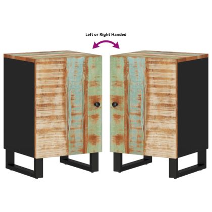 Шкаф за баня 38x33x58 см масивно регенерирано дърво