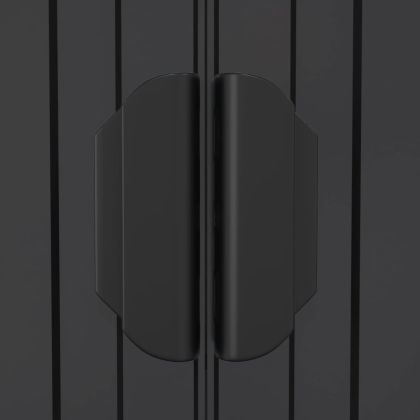 Градинска барака антрацит 192x108x223 см поцинкована стомана