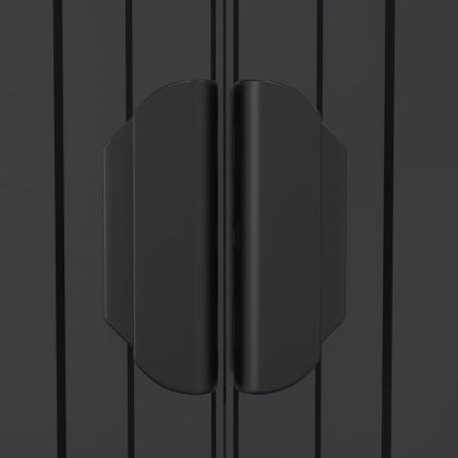 Градинска барака антрацит 192x274x223 см поцинкована стомана