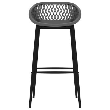 Бар столове, 4 бр, сиви