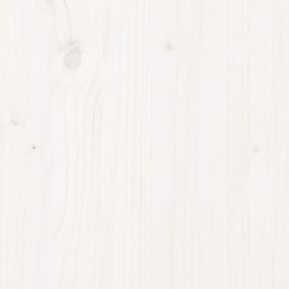 Рамка за легло без матрак, бял, 140x200 см, бор масив