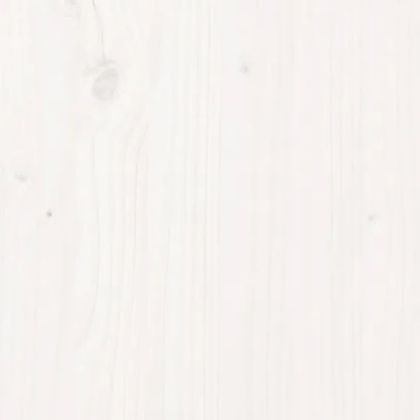 Горна табла за легло, бяла, 145,5x4x100 см, бор масив