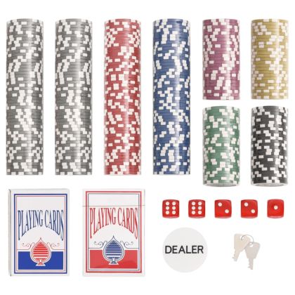 Комплект чипове за покер 300 бр 11,5 г