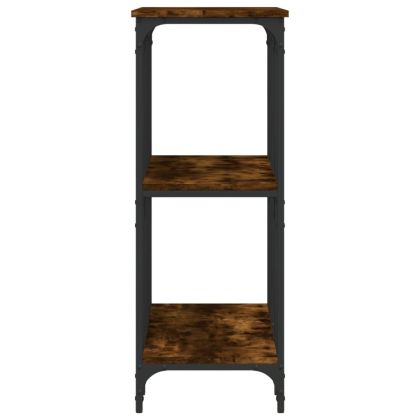 Конзолна маса, опушен дъб, 102x35x90 см, инженерно дърво