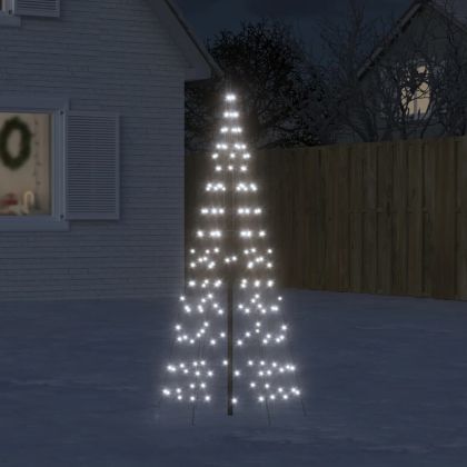 Коледна елха стрингове за пилон 200 LED студено бяло 180 см