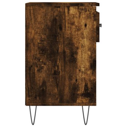 Шкаф за обувки, опушен дъб, 102x36x60 см, инженерно дърво