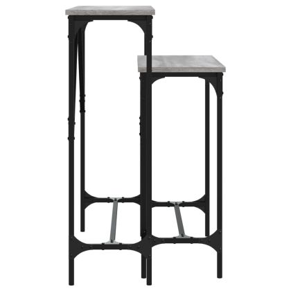 Кафе маси, 2 бр, сив сонома, инженерно дърво