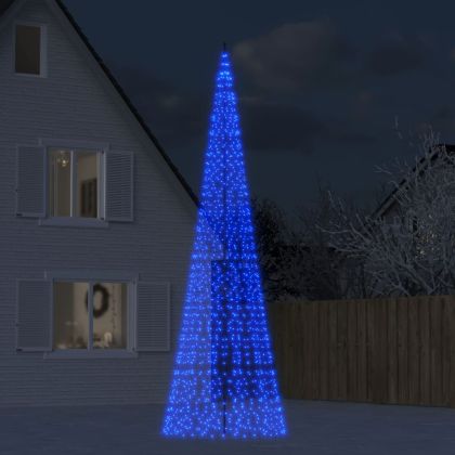 Коледна елха стрингове за пилон 1534 LED Синьо 500 см