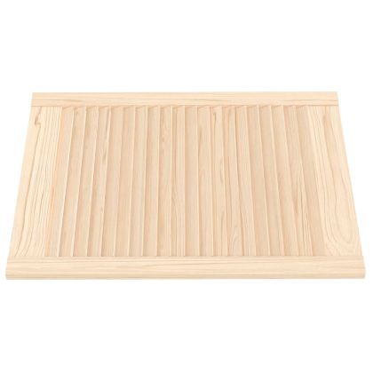 Врати за шкафове с решетен дизайн 4 бр 69x49,4 см бор масив