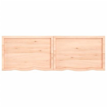 Плот за баня 180x60x(2-6) см необработено масивно дърво