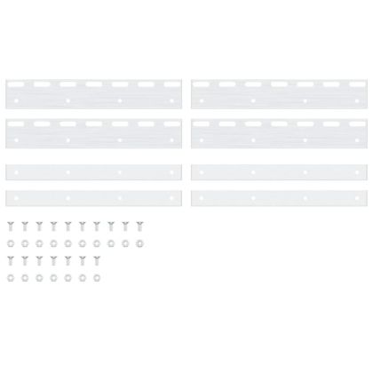 Планки скрепителни, 4 бр, сребристи, 28 см, неръждаема стомана