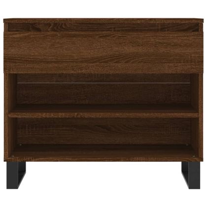 Шкаф за обувки, кафяв дъб, 70x36x60 см, инженерно дърво