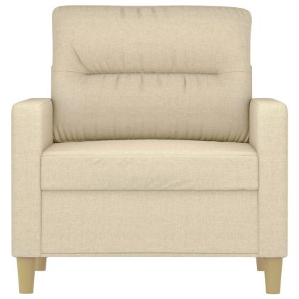 Кресло, кремаво, 60 см, текстил