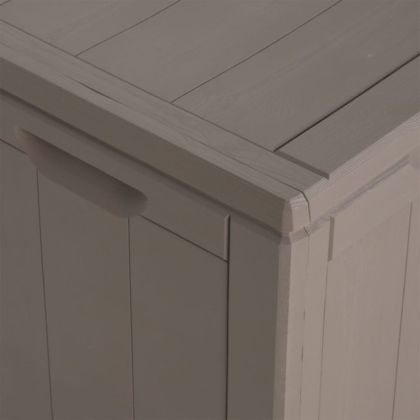 Градинска кутия за съхранение, 270 л, кафява, PP Дървен вид