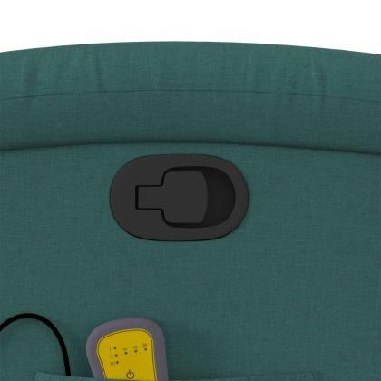 Масажен наклоняем стол, тъмнозелен, текстил