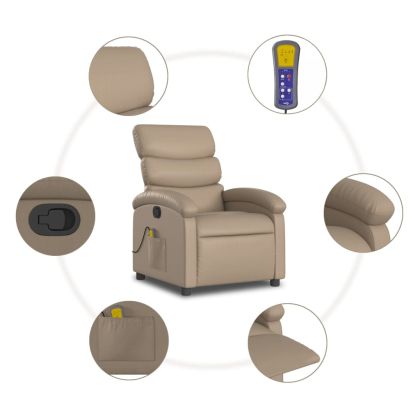 Масажен наклоняем стол, капучино, изкуствена кожа