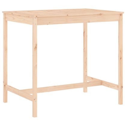 Градински бар комплект от 5 части, масивна борова дървесина