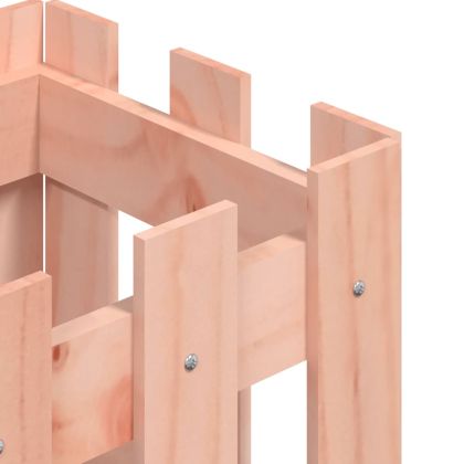 Градинска кашпа с дизайн на ограда 30x30x30 см дугласки масив