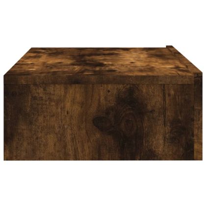 ТВ шкаф с LED осветление, опушен дъб, 60x35x15,5 см