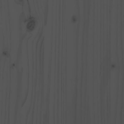 Градински бар комплект от 3 части, сив, масивно дърво бор