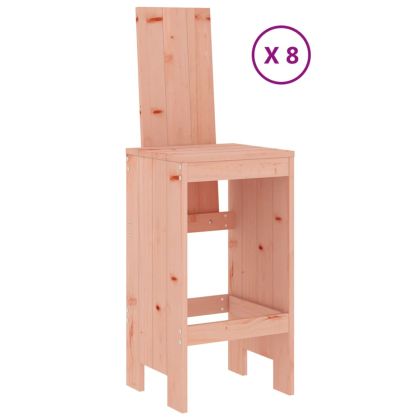 Градински бар комплект от 9 части, дугласко дърво масив