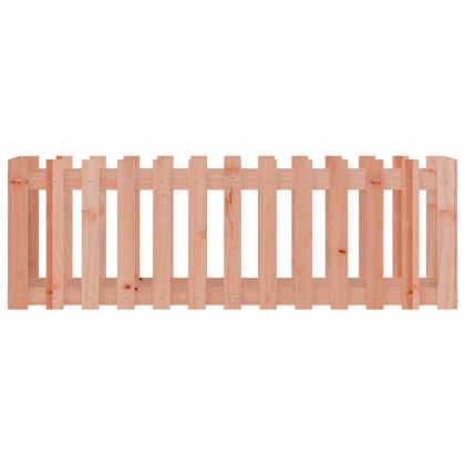 Градинска леха с дизайн на ограда 150x50x50 см дугласки масив