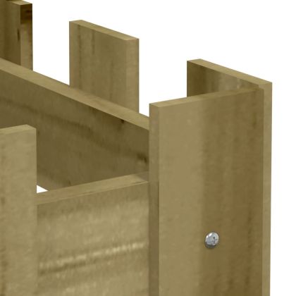 Градинска леха тип ограда 200x30x30 см импрегниран бор масив