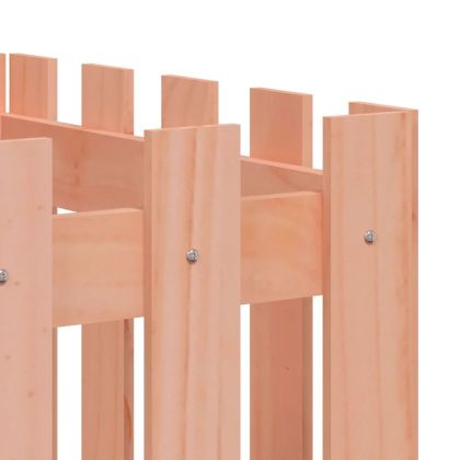 Градинска леха с дизайн на ограда 200x50x50 см дугласки масив