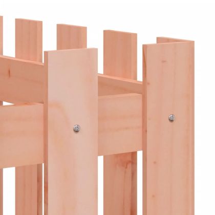 Градинска леха с дизайн на ограда 150x50x70 см дугласки масив