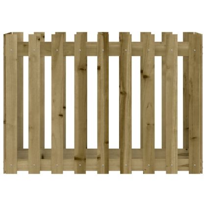 Градинска леха тип ограда 100x50x70 см импрегниран бор масив