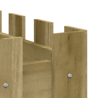 Градинска леха тип ограда 100x50x70 см импрегниран бор масив