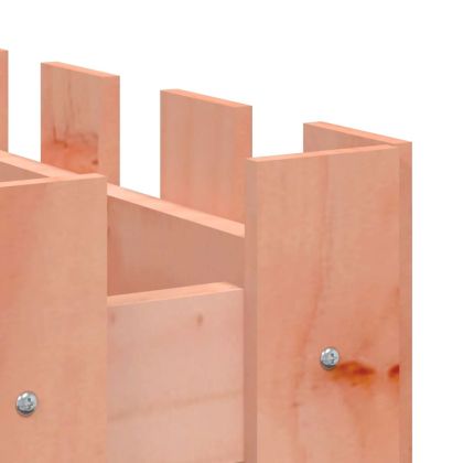 Градинска леха с дизайн на ограда 150x30x30 см дугласки масив