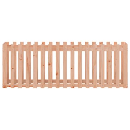 Градинска леха с дизайн на ограда 200x50x70 см дугласки масив