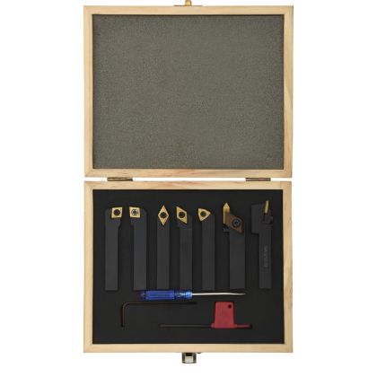 Комплект индексируеми стругарски длета, 12 бр, 12x12 мм, 80 мм