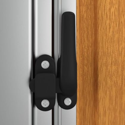 Градинска барака 180,5x97x209,5 см, поцинкована стомана, дървен вид