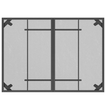 Градински трапезен комплект от 5 части, антрацит, метална мрежа