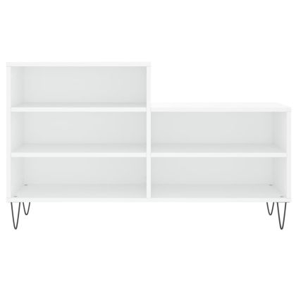 Шкаф за обувки, бял, 102x36x60 см, инженерно дърво