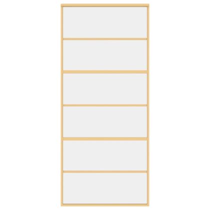 Плъзгаща се врата 90x205 см прозрачно ESG стъкло и алуминий