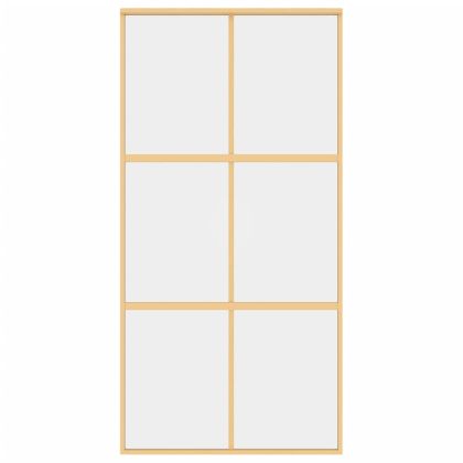 Плъзгаща се врата 102,5x205 см прозрачно ESG стъкло и алуминий