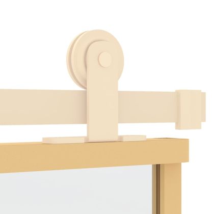 Плъзгаща се врата 102,5x205 см прозрачно ESG стъкло и алуминий