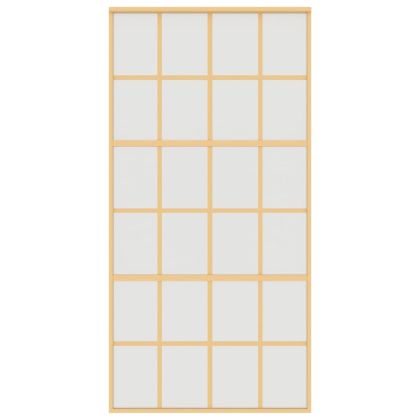 Плъзгаща се врата 102,5x205 см матирано ESG стъкло и алуминий