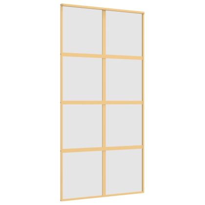 Плъзгаща се врата 102,5x205 см матирано ESG стъкло и алуминий