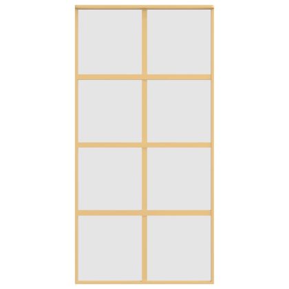 Плъзгаща се врата 102,5x205 см матирано ESG стъкло и алуминий