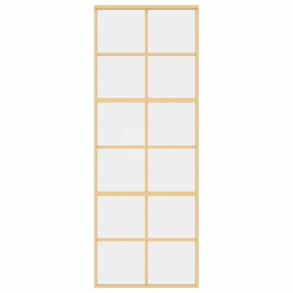 Плъзгаща се врата 76x205 см прозрачно ESG стъкло и алуминий